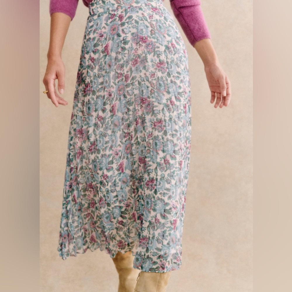 Sezane Dune Skirt Maja Print - Size 6